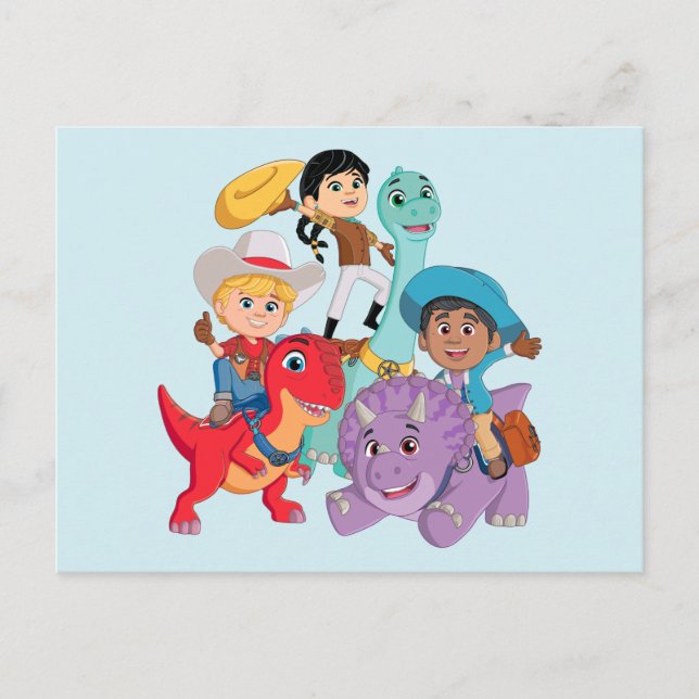 Postal ¡Dino Ranch Yee Haw! (Anverso)