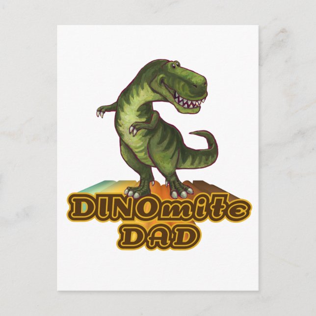 Postal Dinomita Dad (Anverso)