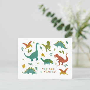 Postal Dinomita Dinosaur Valentine