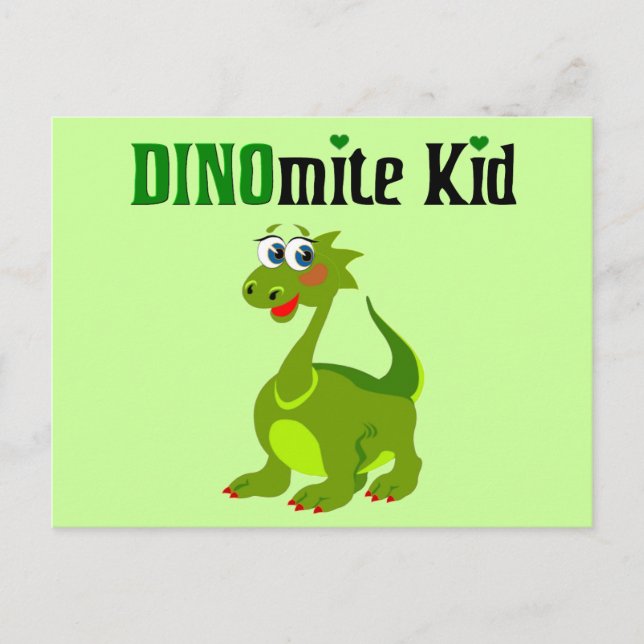 Postal Dinomita Kid (Anverso)