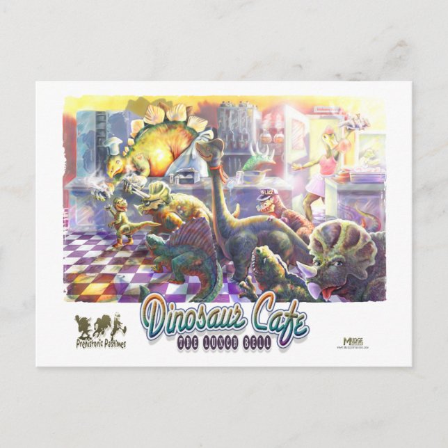 Postal Dinosaur Cafe (Anverso)