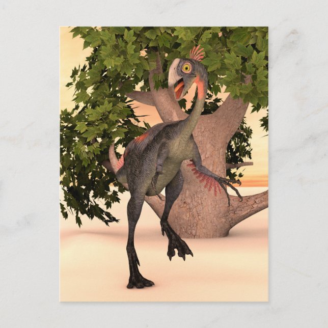 Postal Dinosaur Gigantoraptor (Anverso)
