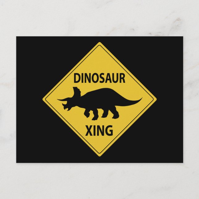 Postal Dinosaur Xing (Anverso)
