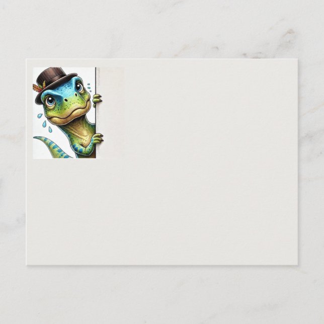 Postal Dinosaurio (Anverso)