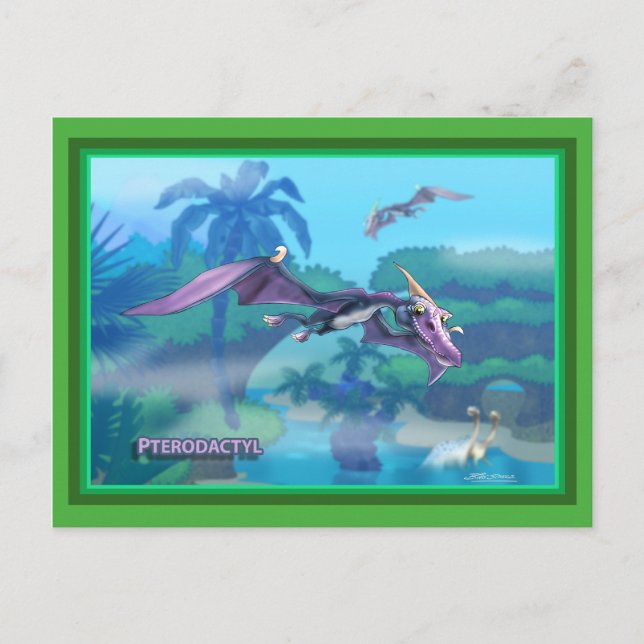 Postal Dinosaurio (Anverso)