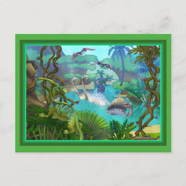 Postal Dinosaurio (Anverso)