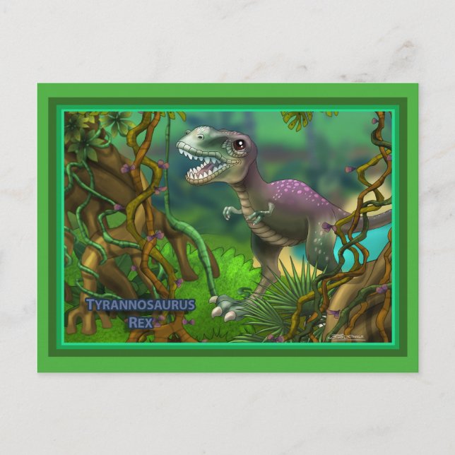 Postal Dinosaurio (Anverso)
