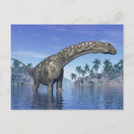 Postal Dinosaurio Argentinosauro - Rendición 3D