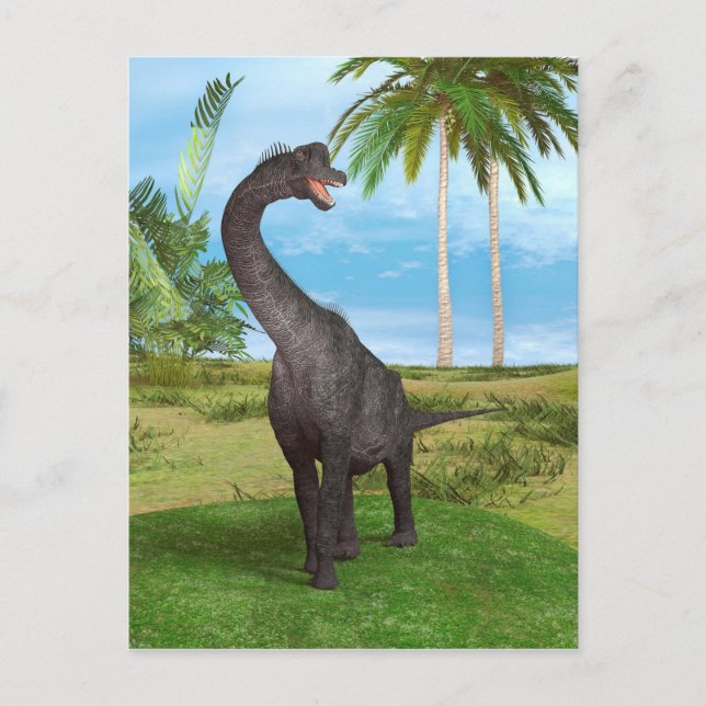 Postal Dinosaurio Brachiosauro (Anverso)