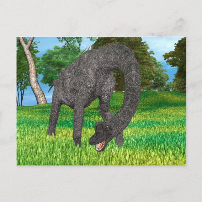 Postal Dinosaurio Brachiosauro (Anverso)