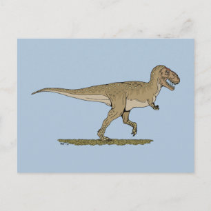 Postal Dinosaurio cretáceo Tyrannosaurus rex