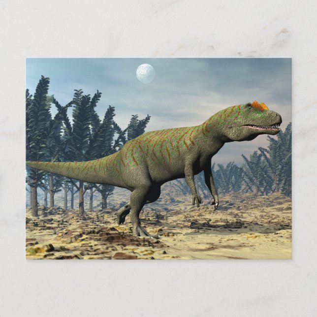 Postal Dinosaurio del Allosaurus - 3D rinden
