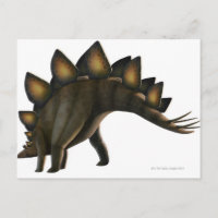 Dinosaurio estegosaurio, arte informático.