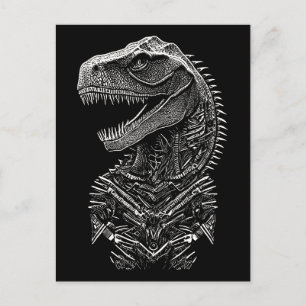 Postal Dinosaurio gótico T-Rex