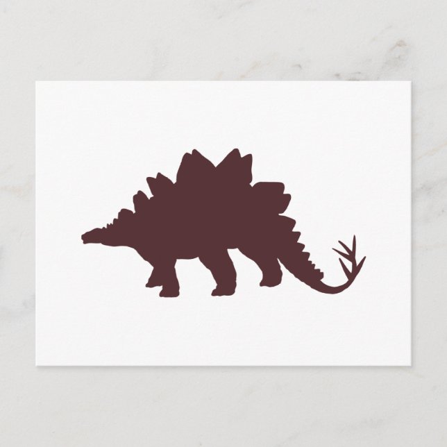 Postal Dinosaurio marrón (Anverso)