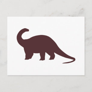 Postal Dinosaurio marrón