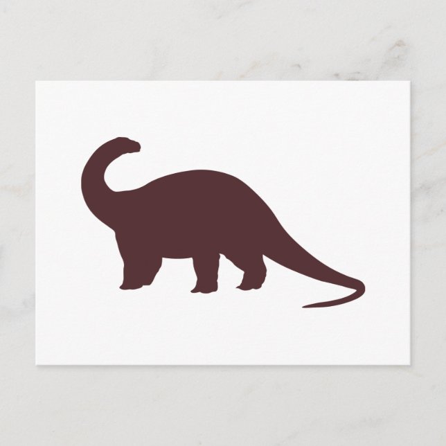Postal Dinosaurio marrón (Anverso)