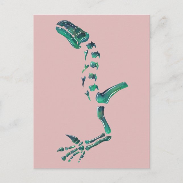 Postal Dinosaurio Opal Iguanodon (Anverso)