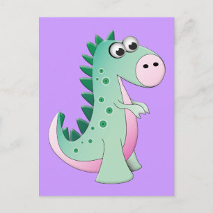 Postal Dinosaurio Personalizado lindo