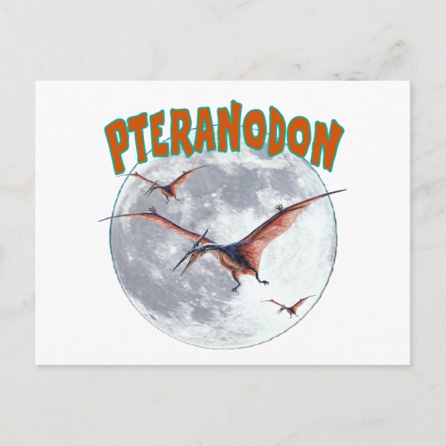 Postal Dinosaurio Pteranodon (Anverso)