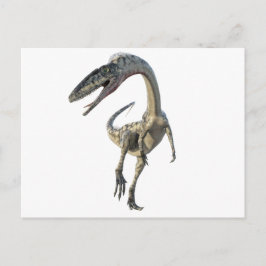 Postal Dinosaurio Runiing del Coelophysis al frente