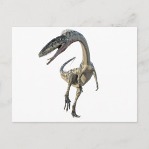 Postal Dinosaurio Runiing del Coelophysis al frente