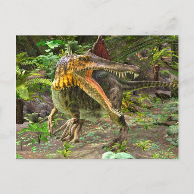 Postal Dinosaurio Spinosaurus (Anverso)