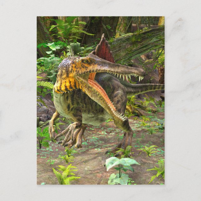 Postal Dinosaurio Spinosaurus (Anverso)