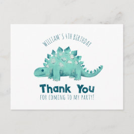 Postal Dinosaurio Stegosaurus Gracias