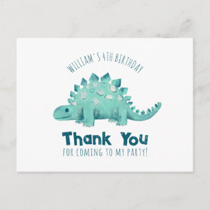Postal Dinosaurio Stegosaurus Gracias