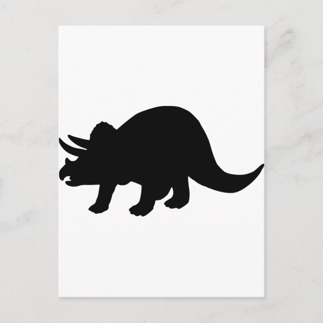Postal Dinosaurio - Triceratops (Anverso)