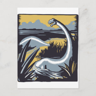 Postal Dinosaurio vintage