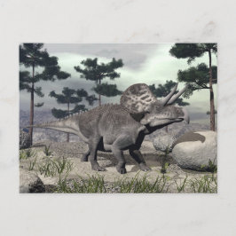Postal Dinosaurio Zuniceratops - procesado 3D