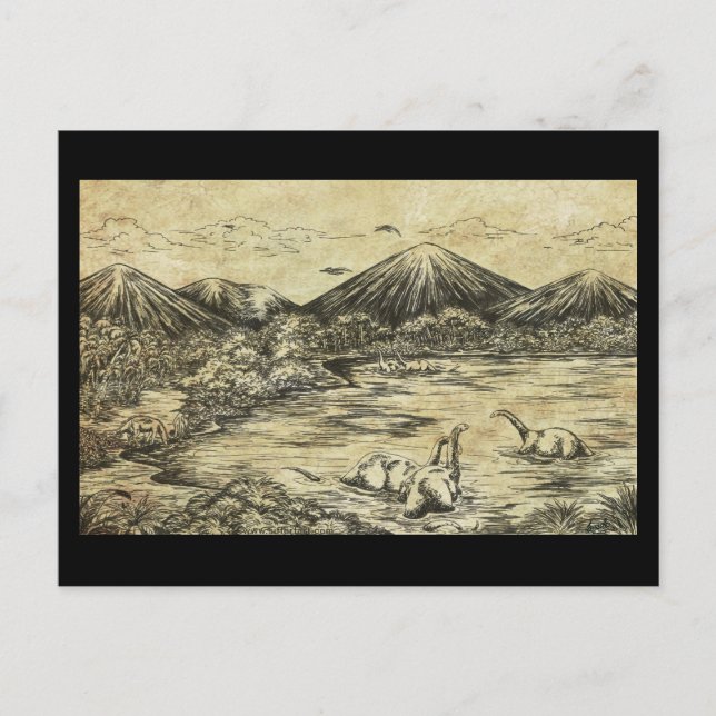 Postal Dinosaurios (Anverso)