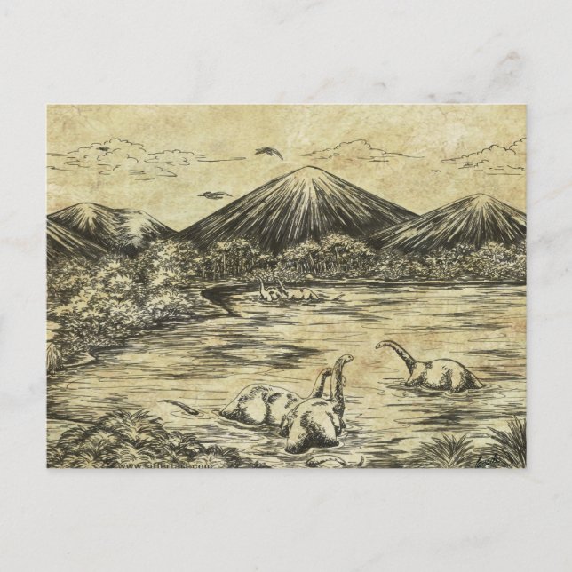 Postal Dinosaurios (Anverso)