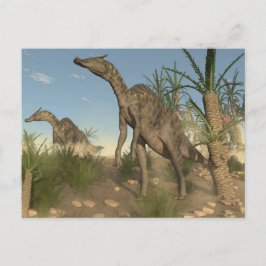 Postal Dinosaurios de Saurolophus - presentación 3D