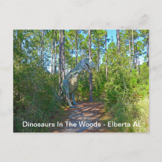 Postal Dinosaurios En Los Bosques - Elberta AL