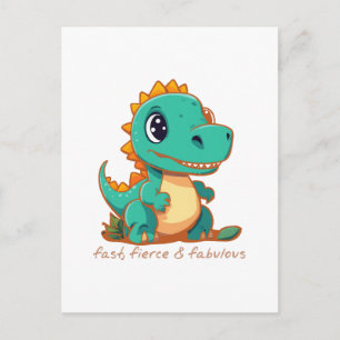 Postal Dinosaurios feroces