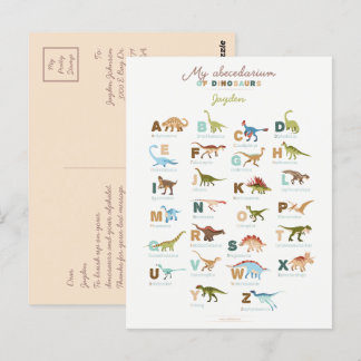Postal Dinosaurios (inglés)