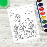 Dinosaurios jóvenes de Color Me | Cartas de activi