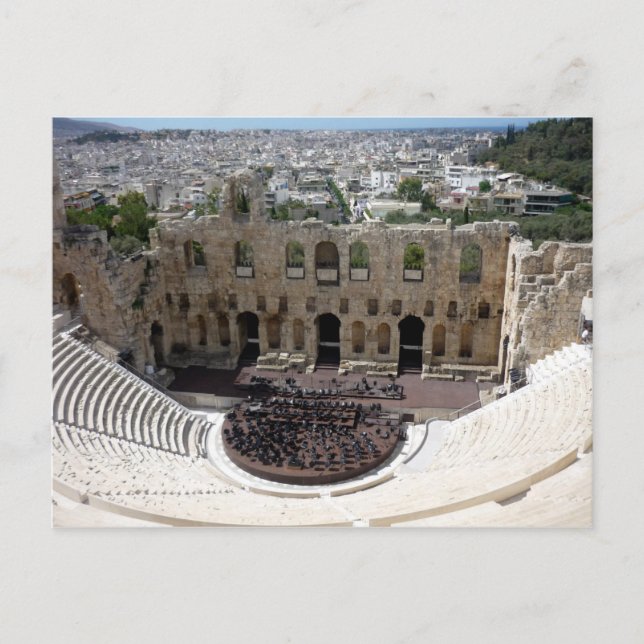 Postal dionyso acropolis (Anverso)