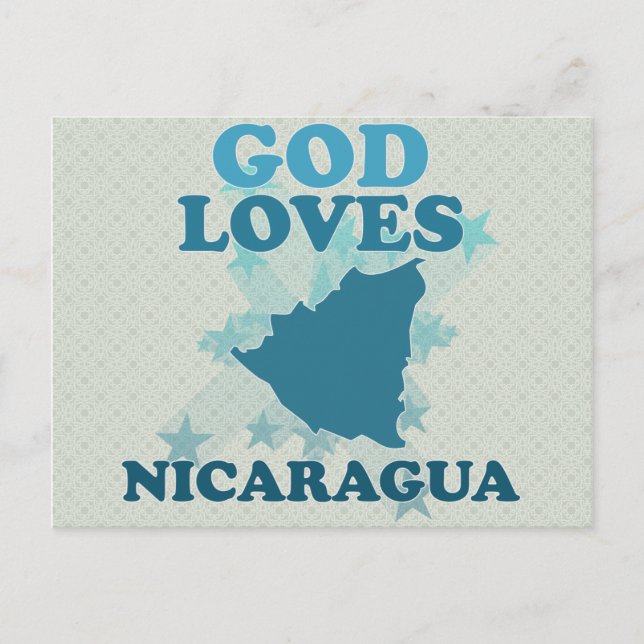 Postal Dios ama a Nicaragua (Anverso)