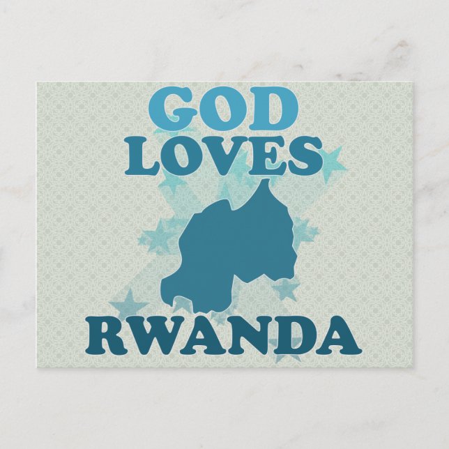 Postal Dios ama a Ruanda (Anverso)
