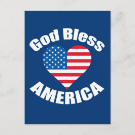 Postal Dios bendiga a Estados Unidos