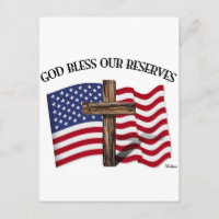 DIOS BENDIGA A NUESTRAS RESERVAS con cruz robusta 