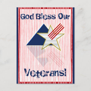 Postal ¡Dios bendiga a nuestros veteranos!