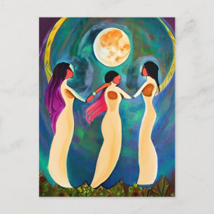 Postal Dios bendiga a todos bajo la luna