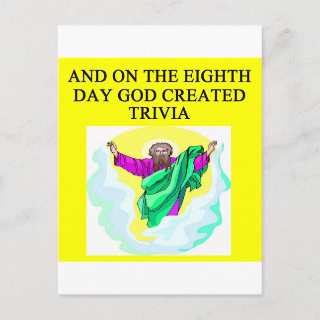 Postal dios creó trivia (Anverso)