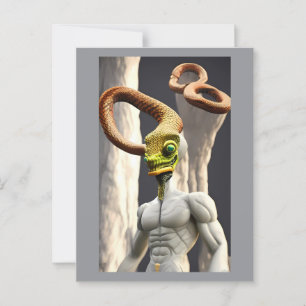 Postal Dios de la serpiente infinita