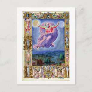 Postal Dios del latín 8880 fol.182v el padre, del Psalt